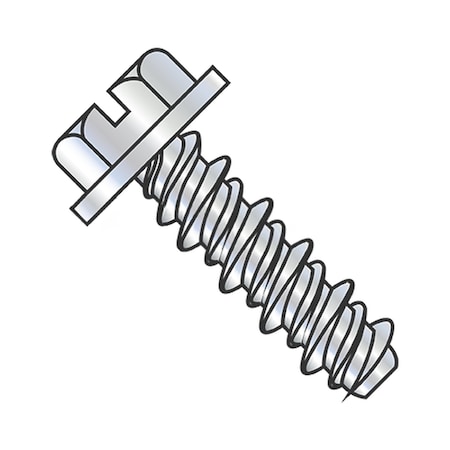 Usa Industrials Self-Drilling Screw, 5/16" x 3/4 in, Zinc Plated Steel Flange Hex Head Slotted Drive BULK-SCRW-13163